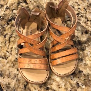 Girls brown sandals